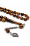Powdered Amber Prayer Beads, Barley-Cut, with Tasseled Metal Details, Special Design, Colorful, Gift-Worthy Men's Prayer Beads for Everyday Use - 2