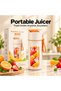 KINGLINE Portable Blender, 500ml USB-C Rechargeable Personal Blender, Mini Smoothie Maker and Milkshake Mixer, One-Touch Operation, Food-Grade Materials, Carry Strap, for Home, Travel and Gym