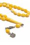 Powdered Amber Prayer Beads, Barley-Cut, with Tasseled Metal Details, Special Design, Colorful, Gift-Worthy Men's Prayer Beads for Everyday Use - 2