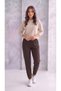 High-Modal Viscose Fabric Jogger Pants with Pockets - 3