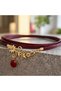 GENUINE LEATHER RED CHOKER NECKLACE - 2