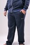 Plus-Size Men's 2XL–10XL 3-Ply Brushed Inside Corduroy Zipper-Front Mock Neck Wide-Leg Sweatsuit - 5