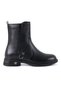 3450 Genuine Leather Women's Casual Boots—Black - 3