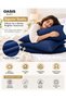 Premium Microfiber Pillowcase, Pack of 1, Soft Breathable Wrinkle-Resistant Pillow Cover with Envelope Closure, Easy-Care Bedding for Home & Hotel. - 5