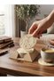 Ancient Egypt-Themed 3D-Printed Coaster Set with Pyramid Stand - Decorative Coasters and Coffee Serving Accessories