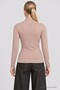 2-Piece Set: Crew-Neck Viscose Blouse LRN0083 BURGUNDY MINK - 7