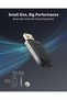 محول واي فاي 6 وبلوتوث 5.4 صغير الحجم USB 2 في 1 طراز AX900 - 6
