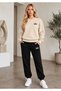 ZERO-NECK BRUSHED INSIDE CHARDON TRACK SUIT, SEASONAL, WITH "ALO" PRINT—WOMEN'S / MEN'S UNISEX STYLE