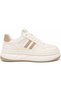 Elora Beige Platform Sole Ultra Lightweight Unisex Sneakers