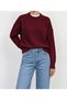 Women's Oversized Half-Turtleneck Knit Sweater - 3