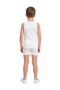 Boys' Ribbed Cotton Tank Top and Boxer Brief Underwear Set 3-Pack – White - 4