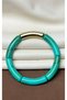 Acrylic Bamboo Boho-Chic Elasticated Colorful Bone Bracelet - 4