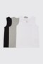 Boys' Gray-Mélange 3-Piece Tank Top Set