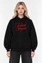WOMEN'S, MEN'S, AND UNISEX TURKISH YOGURT PRINTED SWEATSHIRT WITH FRONT TEXT, 100% Cotton, Oversized, Hooded, And With A Brushed Inside Pocket - 2
