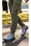 Lightweight Men's Walking and Running Sneakers in Gray and Blue (narrow fit) - 8