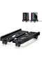 Mobile CPU Stand, CPU Rolling Stand Adjustable Computer Mobile Cart Holder with Locking Caster Wheels PC Stand - White - 8