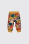 Girl's Baby 2-Piece Top and Bottom Set with Brushed Inside Chardonnay Mustard Print - 5