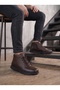 Lightweight Soft Warm Lining Laceless Zippered Non-Slip Sole Orthopedic Everyday Leather Boots - 5