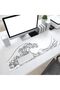 White Wave Mouse Pad, Extra Large Mousepad with Waterproof Surface, High Precision Mouse Mat for Gamers and Professionals - 7