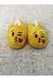 HEART-SHAPED KISS EMOJI DESIGN SOFT PLUSH HOUSE SLIPPERS WITH NON-SLIP SOLES COMFORTABLE HOUSE SLIPPERS - 2
