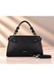 Textured Handheld Logo Tote Bag