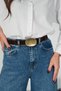 Antique Buckled Suede Belt, Shirt Dress Belt, Shirt Belt, Jacket Belt