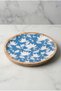 Mango Wood Cake Plate & Serving Plate, 20 Cm, Patterned, Bzeldr05. - 5