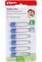 6 Piece Safety Pin Set, Safe Secure Clips, Stainless Steel, Rounded Pin Heads, Large, Enhance Safety, U Shape, Multicolor