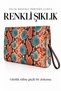 Nora Women's Portfolio Handbag - Patterned Clutch Bag with Wrist Strap - 3