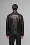 Waterproof Regular Fit Stand Collar Lined Zippered Faux Leather Jacket H2825Ax26Au - 5