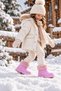 Bonny Kids' Pink Waterproof EVA Winter Rain Boots with Plush Lining - 4