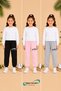 Winter, Spring, and Autumn Elastic-Leg Sweatpants Set in Black, Pink, and Gray (3-Piece) - 2