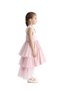 Sleeveless Long Tail Dress Light Pink - 2
