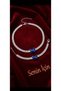 Blue baguette-cut stone necklace and bracelet - 2