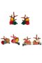 Girls Hair Clip Antlers Ears with Santa Christmas -2 pairs - 2
