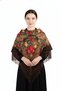 Traditional Black Folk Shawl - 2