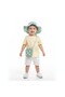 Straw Hat and Bag Set - Turquoise
