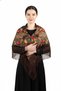 Traditional Black Folk Shawl - 4