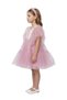 Dragonfly Dress with Sequins Dark Pink - 3