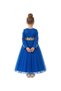 Starry Night Gold-Leaf Tulle Dress – Dark Blue - 4