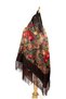 Traditional Black Folk Shawl - 5