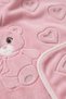Cute Jacquard Bear Plush Baby Blanket, 80x100 cm, Swaddle and Stroller Blanket with Embossed Design - 2