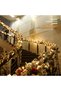 9FT Christmas Garland with 50 Lights, Artificial Christmas Decorations with Pine Cones and Berry Clusters, Holiday Garland for Indoor Outdoor Stairs Door Fireplace,New Year Decor (white) - 4