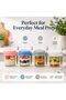 4 Pack Overnight Oats Jars with Lids & Spoon, 350ml - 7