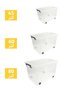 Plastic Storage Box Multipurpose Transparent Plastic Storage Box With Wheels And Lockab - 6