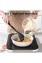 Solid & Slotted Silicone Cooking Spoons for Serving (Black) - 3