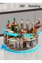 360° Rotating Makeup Organizer Cosmetic Desk Storage Perfume Display Case Multi-Function Stor - 5