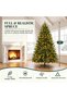 Christmas Tree with Light,Artificial Tree 6FT Christmas Tree for Home, Office, Party Decoration with 1200 Branch Tips and 300 Warm White & Xmas Tree Lights, Metal Hinges & Base - 3