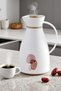 Plastic Tea/Coffee Flask 1 Liter White/Biege - 2