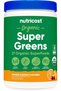Organic Super Greens Powder (30 Servings) Orange Sunrise Flavor - Superfood Supplement Drink Mix